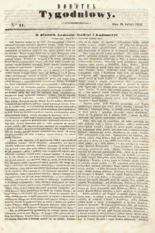 Dodatek Tygodniowy przy Gazecie Lwowskiej. 1852, nr 11