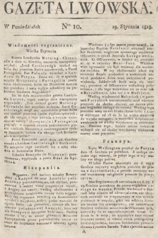 Gazeta Lwowska. 1818, nr 10