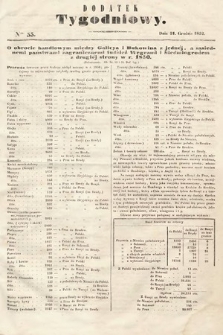 Dodatek Tygodniowy przy Gazecie Lwowskiej. 1852, nr 55