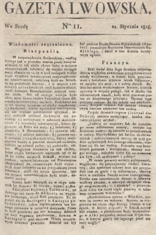 Gazeta Lwowska. 1818, nr 11