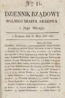 Dziennik Rządowy Wolnego Miasta Krakowa i Jego Okręgu. 1823, nr 14