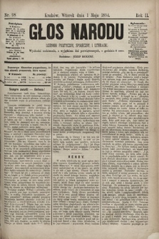 Głos Narodu : dziennik polityczny, społeczny i literacki. 1894, nr 98