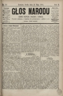 Głos Narodu : dziennik polityczny, społeczny i literacki. 1894, nr 114