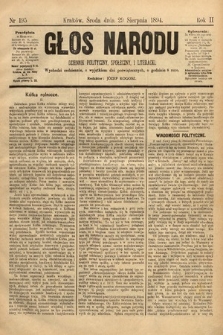 Głos Narodu : dziennik polityczny, społeczny i literacki. 1894, nr 195