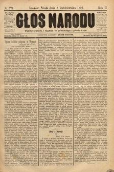 Głos Narodu. 1894, nr 224