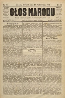 Głos Narodu. 1894, nr 231