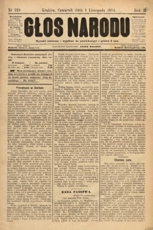 Głos Narodu. 1894, nr 249