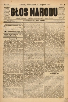 Głos Narodu. 1894, nr 250