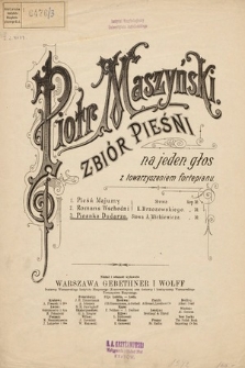 Piosnka Dudarza : op. 20