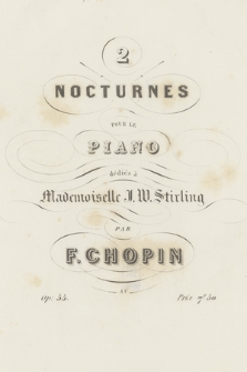 2 [Deux] Nocturnes pour le piano […]. Op. 55