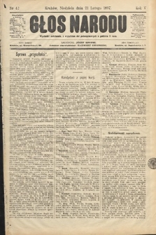 Głos Narodu. 1897, nr 42