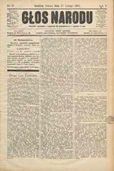 Głos Narodu. 1897, nr 47