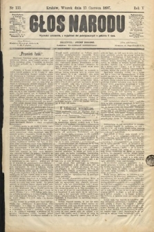 Głos Narodu. 1897, nr 133