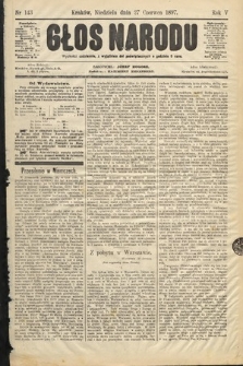Głos Narodu. 1897, nr 143