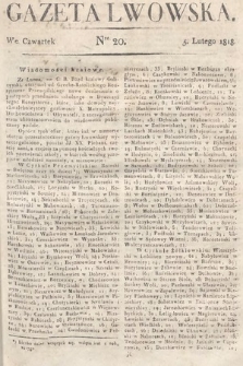 Gazeta Lwowska. 1818, nr 20