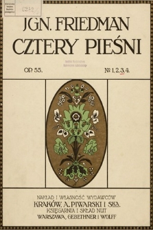 Cztery pieśni : na jeden głos z towarzyszeniem fortepianu. Op. 55 No. 3, Różaniec