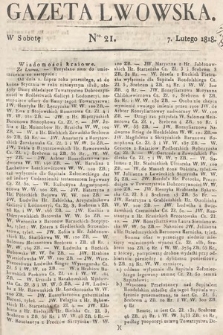 Gazeta Lwowska. 1818, nr 21