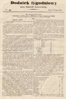 Dodatek Tygodniowy przy Gazecie Lwowskiej. 1854, nr 22