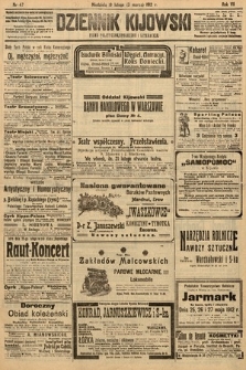 Dziennik Kijowski : pismo polityczne, społeczne i literackie. 1912, nr 47