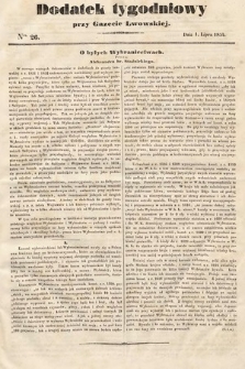 Dodatek Tygodniowy przy Gazecie Lwowskiej. 1854, nr 26