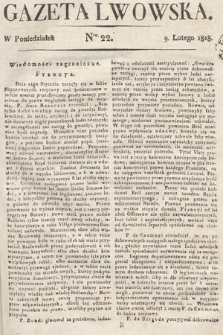 Gazeta Lwowska. 1818, nr 22