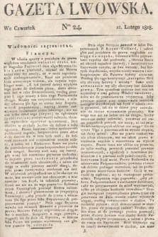 Gazeta Lwowska. 1818, nr 24