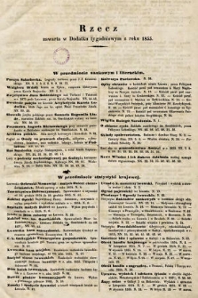 Rzecz zawarta w Dodatku Tygodniowym z roku 1855