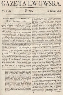 Gazeta Lwowska. 1818, nr 27