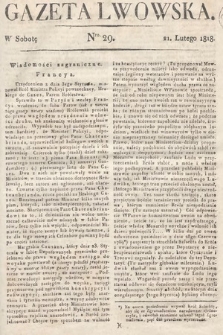 Gazeta Lwowska. 1818, nr 29