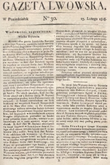 Gazeta Lwowska. 1818, nr 30