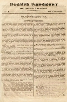 Dodatek Tygodniowy przy Gazecie Lwowskiej. 1856, nr 2