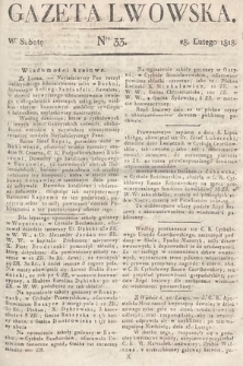 Gazeta Lwowska. 1818, nr 33