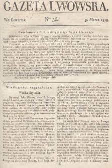 Gazeta Lwowska. 1818, nr 36