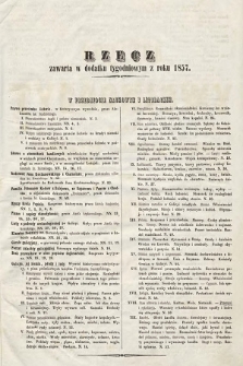 Rzecz zawarta w Dodatku Tygodniowym z roku 1857