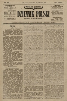 Dziennik Polski (wydanie poranne). 1903, nr 476
