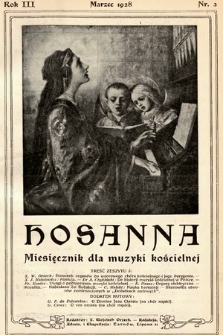 Hosanna : miesięcznik dla muzyki kościelnej. 1928, nr 3