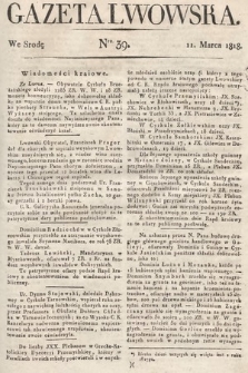 Gazeta Lwowska. 1818, nr 39