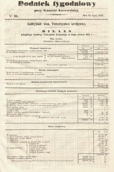 Dodatek Tygodniowy przy Gazecie Lwowskiej. 1857, nr 28