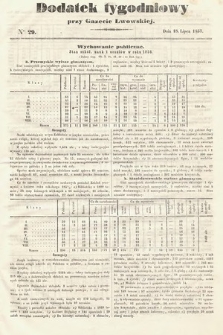 Dodatek Tygodniowy przy Gazecie Lwowskiej. 1857, nr 29