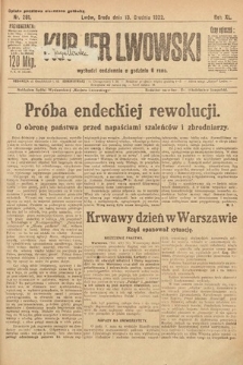 Kurjer Lwowski. 1922, nr 281