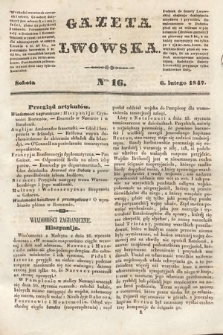 Gazeta Lwowska. 1847, nr 16
