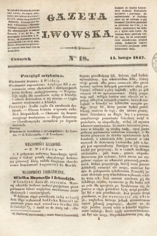 Gazeta Lwowska. 1847, nr 18