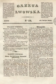 Gazeta Lwowska. 1847, nr 19