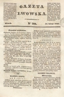 Gazeta Lwowska. 1847, nr 20