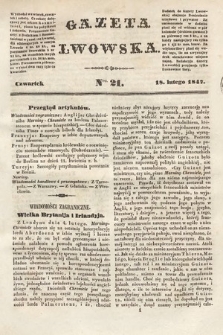 Gazeta Lwowska. 1847, nr 21