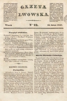 Gazeta Lwowska. 1847, nr 23