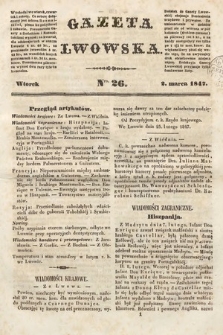 Gazeta Lwowska. 1847, nr 26