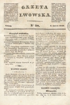 Gazeta Lwowska. 1847, nr 28