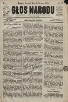 Głos Narodu. 1898, nr 9