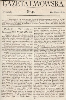 Gazeta Lwowska. 1818, nr 41